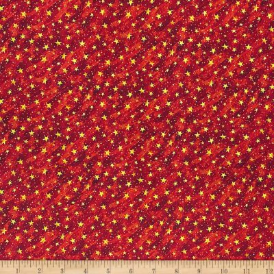 Oasis fabric - Noel Cotton Stars on Texture Gold 59-3791 - Fiberworks